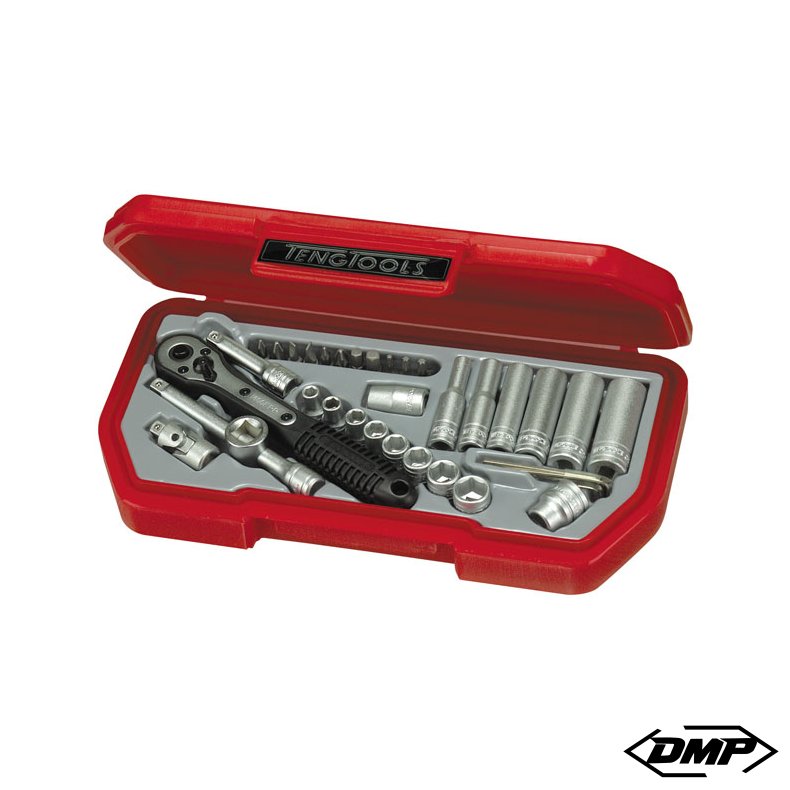 TENG TOOLS, 1/4" SOCKET WRENCH SET. US 35PC