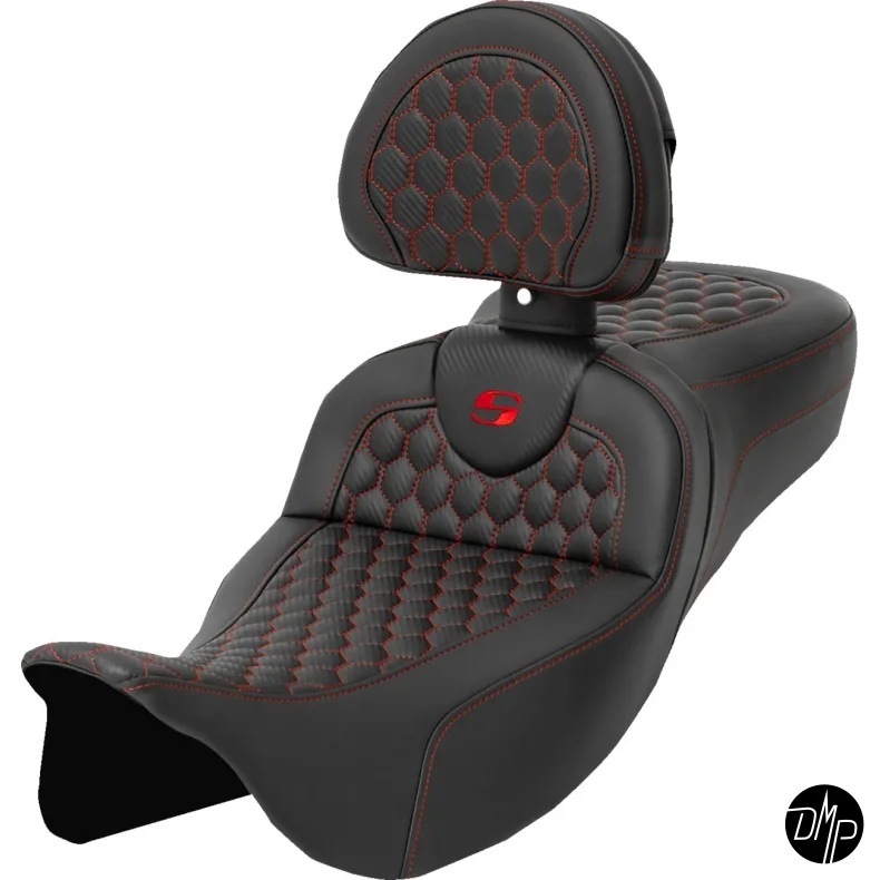 Saddlemen Roadsofa WITH backrest Carbon Fiber, EXTENDED REACH