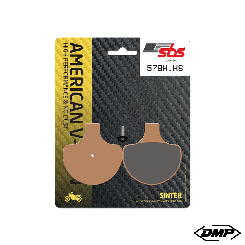 SBS Bremseklodser 579H.HS, sint, Front, 84-99 Big Twin &amp; XL, 88-11 Springer