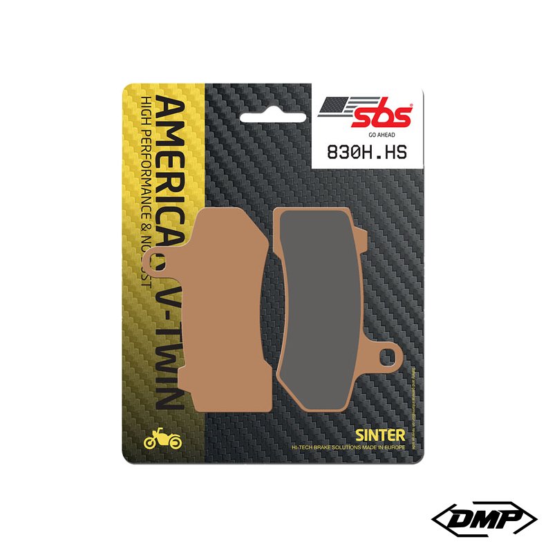 SBS Bremseklodser 830H.HS, sint, For &amp; bag 08-23 Touring &amp; 06-17 V-Rod