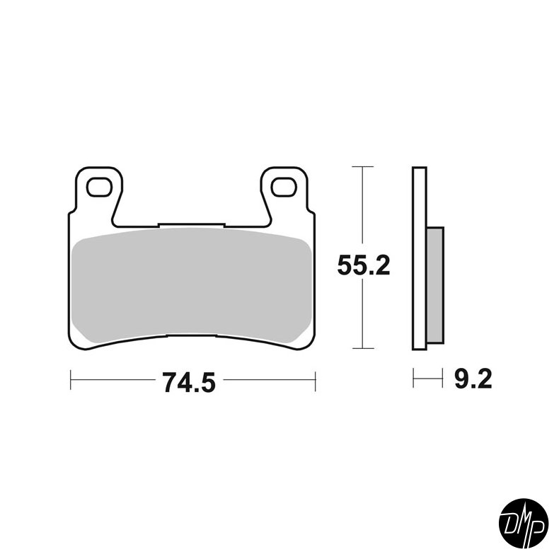 SBS Bremseklodser, sint, Front 15-23 Softail