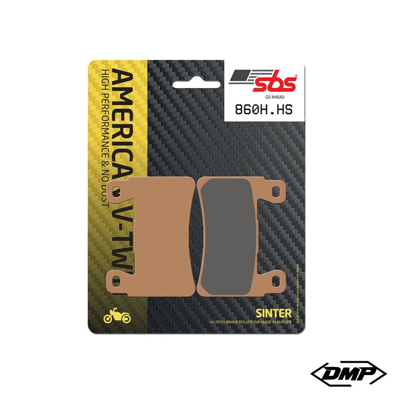 SBS Bremseklodser 860H.HS, sint, Front 15-23 Softail