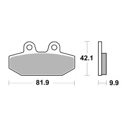 SBS Bremseklodser 949H.LS, Bag 18-25 Softail