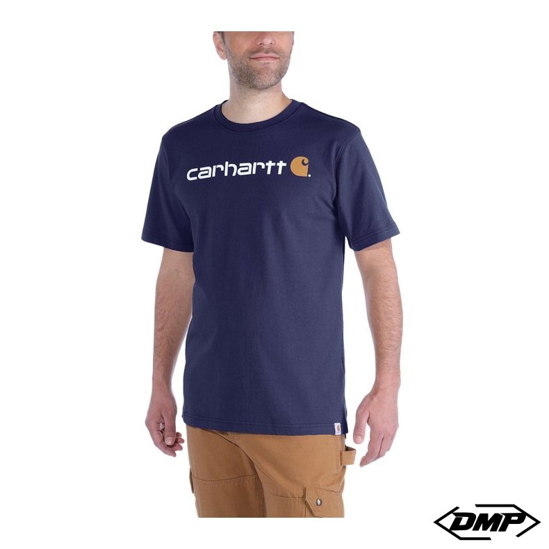 Carhartt Core Logo T-shirt Navy