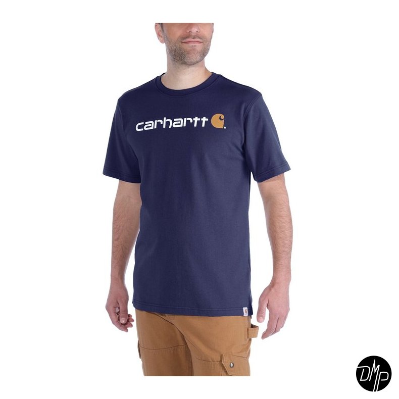 Carhartt Core Logo T-shirt Navy