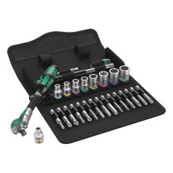Wera "Zyklop" kit 28 Pcs. 1/4" drive US Sizes 