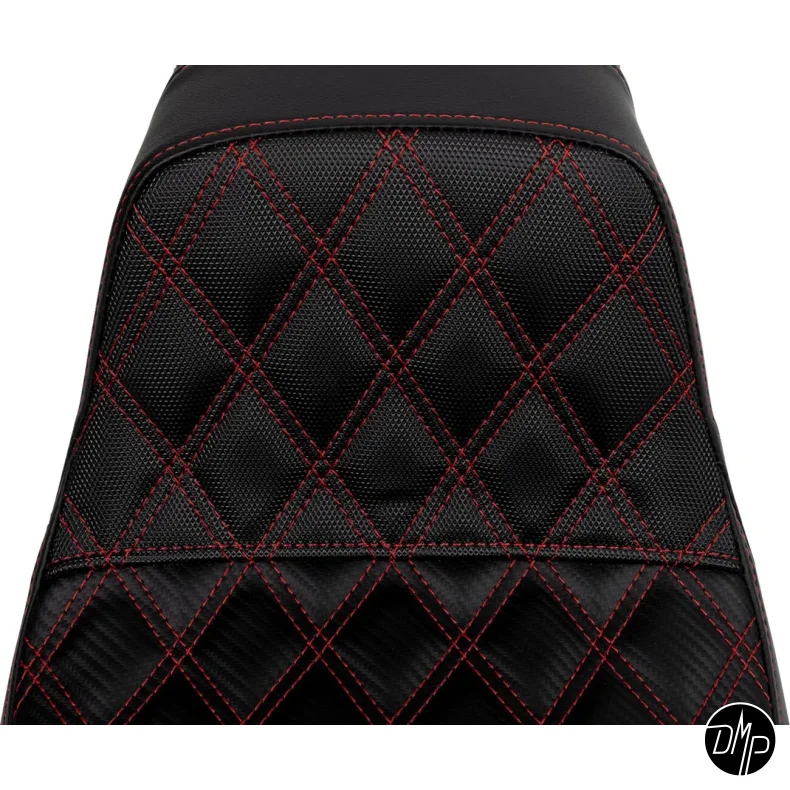 Saddlemen Performance Grip sde, Pro Series Without Backrest Red Dyna 06-17