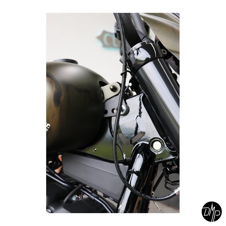 Cult-Werk gas tank lift kit. Gloss black