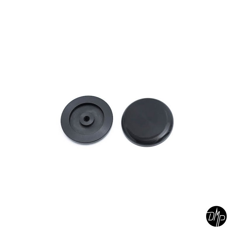 Killer Custom Axle cover set, Front axle. Blank sort 18-24 M8 Softail