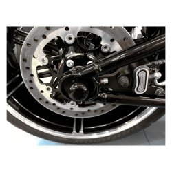 Killer Custom Axle cover set, REAR axle. Blank sort 18-24 M8 Softail