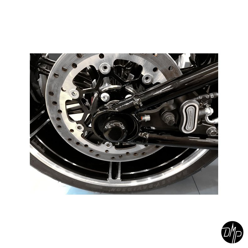 Killer Custom Axle cover set, REAR axle. Blank sort 18-24 M8 Softail