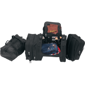 Saddlemen Deluxe Cruiser Tailbag, sort. 