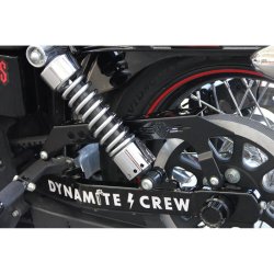 Cult Werk Belt guard, black, Dyna 06-17