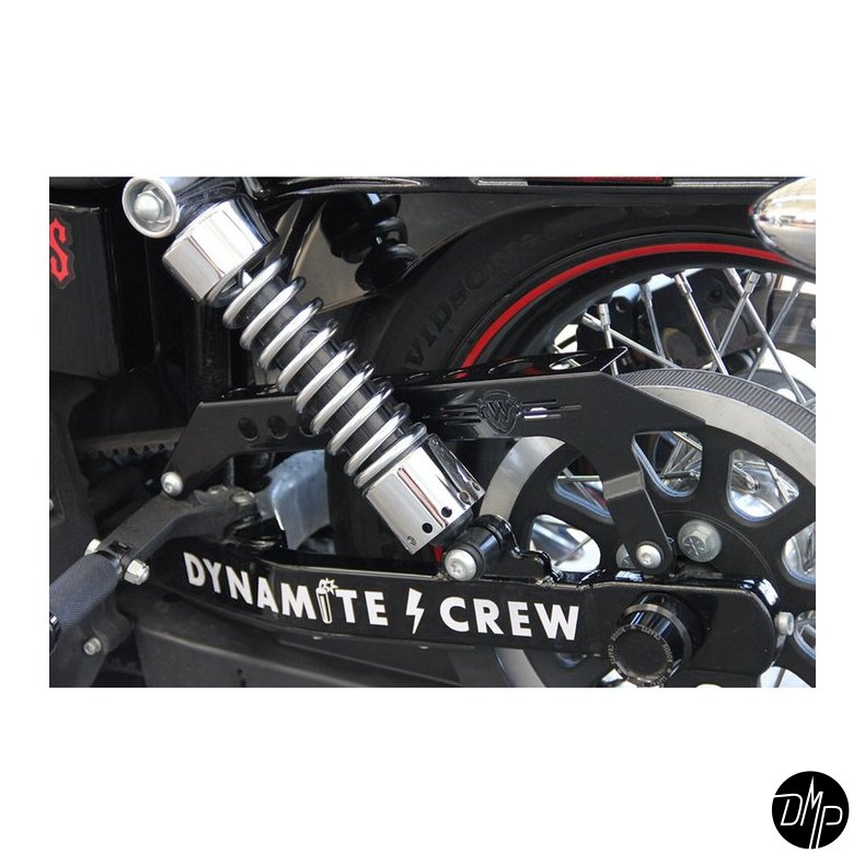 Cult Werk Belt guard, black, Dyna 06-17