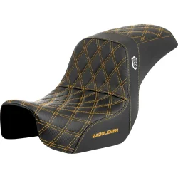 Saddlemen Performance Grip sde, Pro Series Without Backrest Gold Dyna 06-17