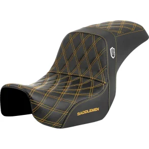 Saddlemen Performance Grip sde, Pro Series Without Backrest Gold Dyna 06-17