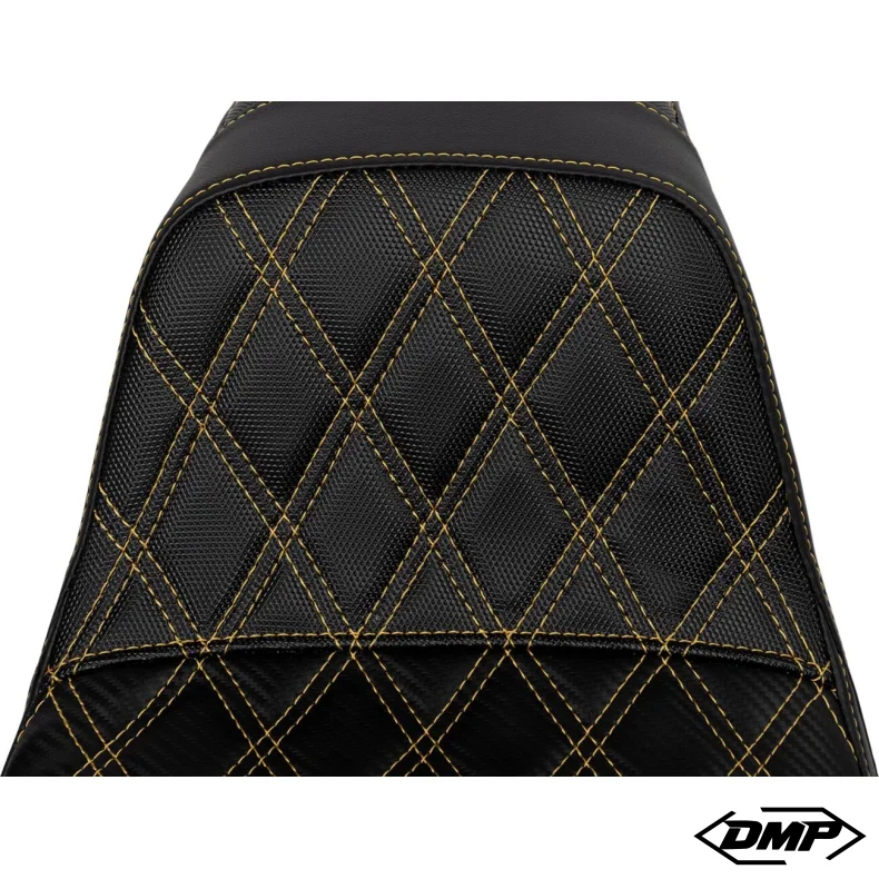 Saddlemen Performance Grip s�de, Pro Series Without Backrest Gold Dyna 06-17