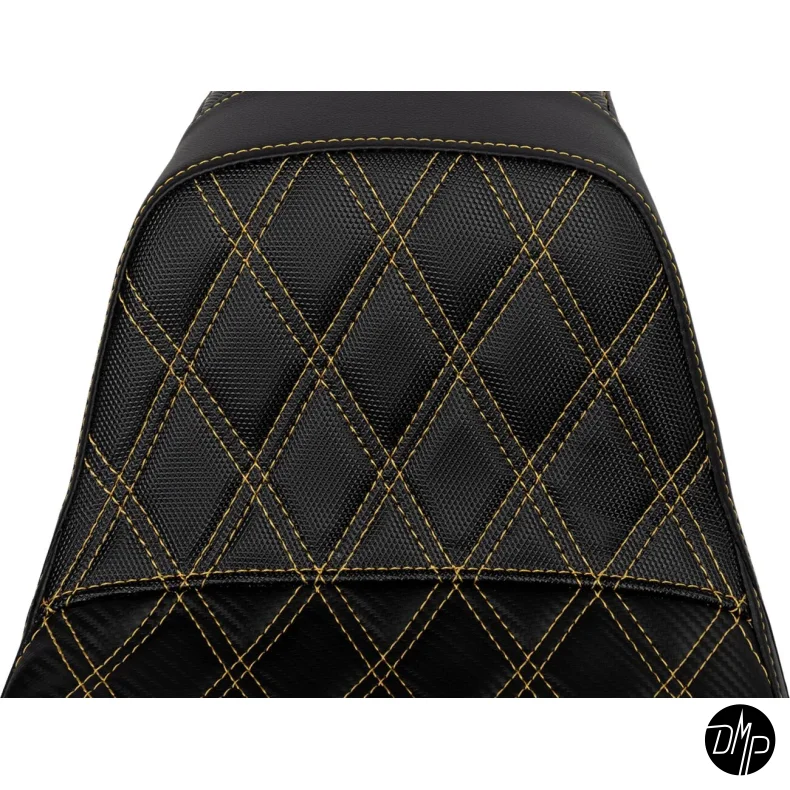 Saddlemen Performance Grip sde, Pro Series Without Backrest Gold Dyna 06-17