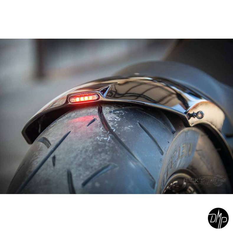 RICK'S Bagskrm med indbygget baglygte til M8 modeller