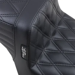 LePera, TailWhip 2-up seat. Double diamond, black 04-22 XL Sportster