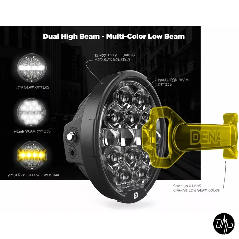 Denali D14 "Destroyer" E-approved LED light for Street Glide 2014-2023