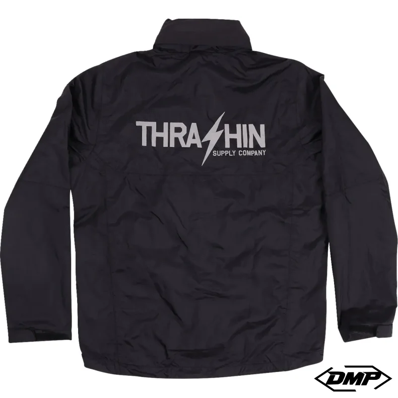 Thrashin Mission Windbreaker rainjacket, black