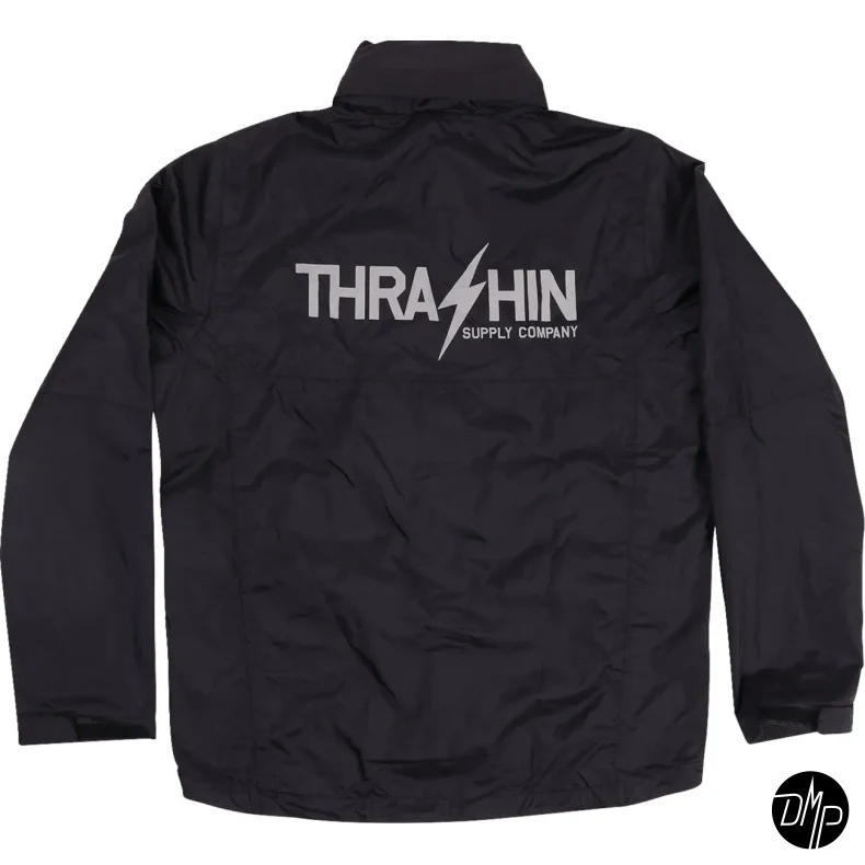 Thrashin Mission Windbreaker rainjacket, black