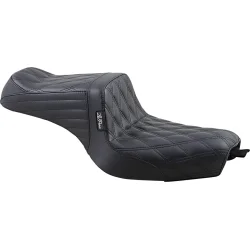 LePera, TailWhip 2-up seat. Double diamond, black 04-22 XL Sportster