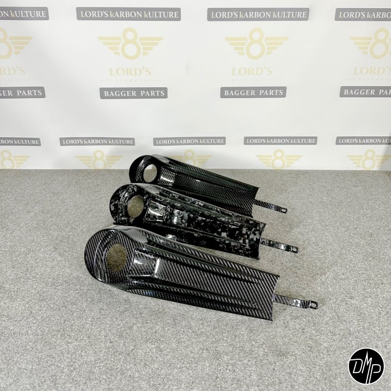 LORD's Performance Carbon Dash cover with hole, Touring Twill/Forged Carbon