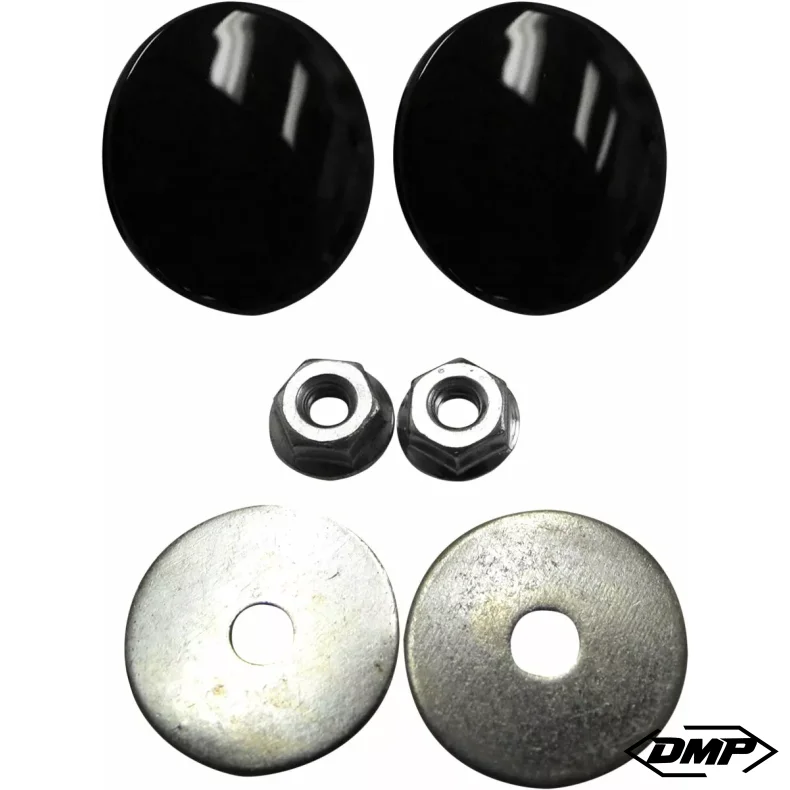 LA Choppers Mirror cover kit, Batwing, Gloss black 96-23