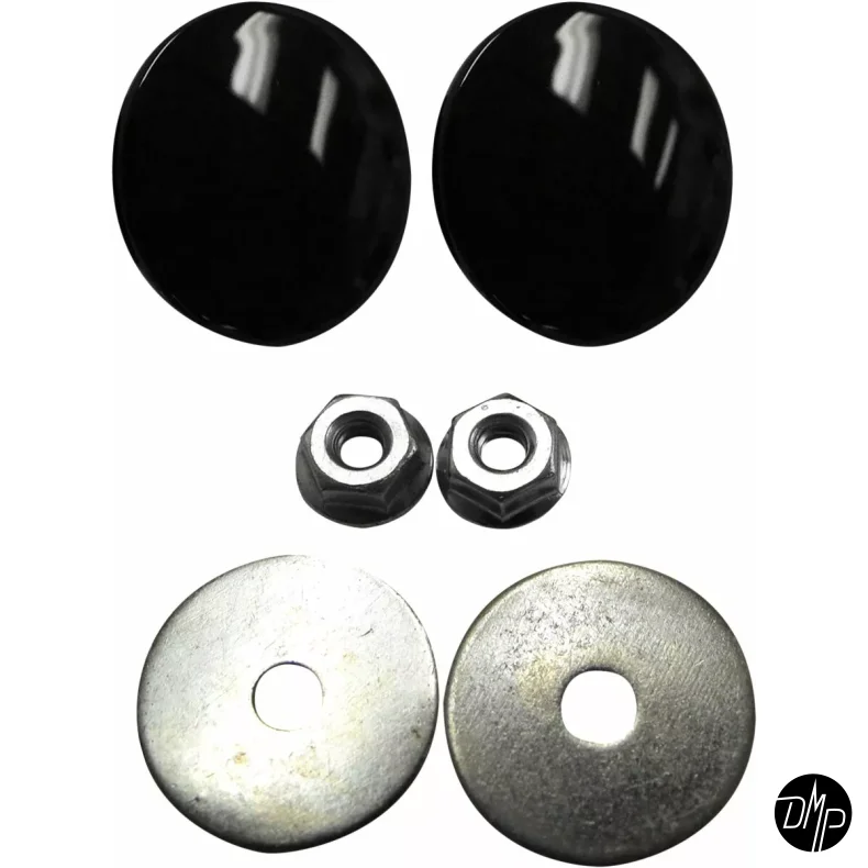 LA Choppers Mirror cover kit, Batwing, Gloss black 96-23