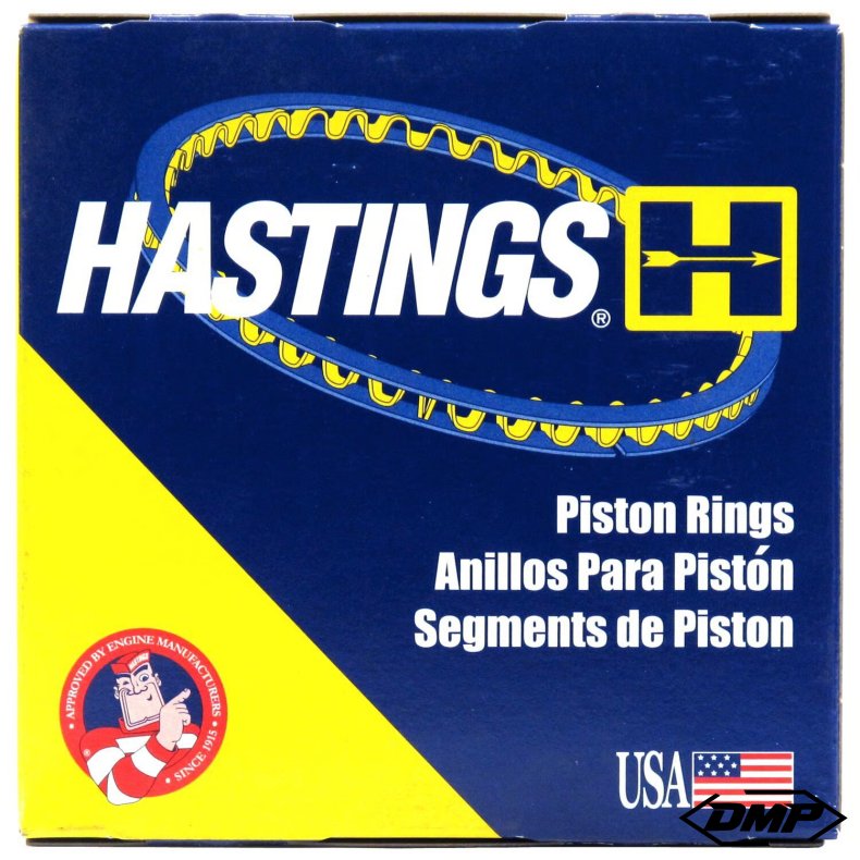 Hastings, 3-1/2" bore piston ring set. Chr/Moly. STD 84-99 Evo Big Twin; 88-03 XL Sportster1200