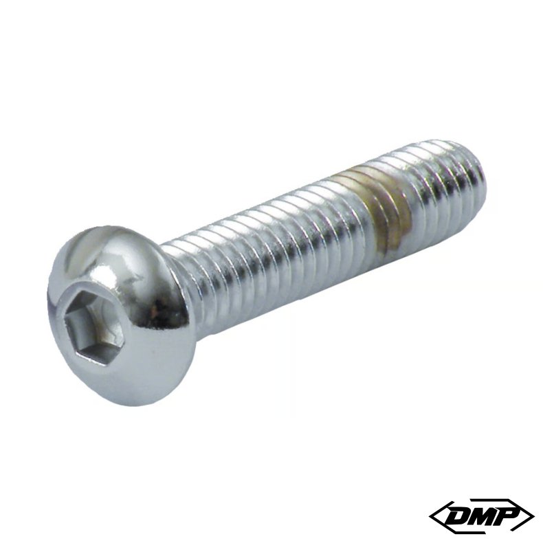 1/4-28 x 3/8 inch buttonhead bolt chr.
