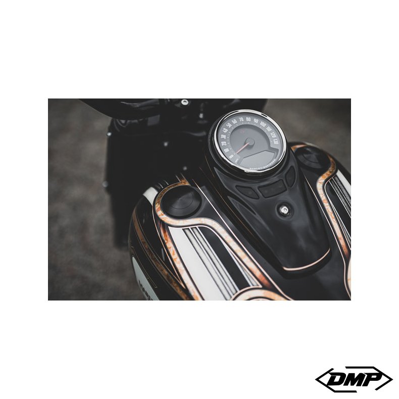 Killer Custom, flush-mount fuel cap kit. Black