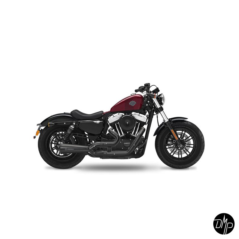 KessTech, 2 in 1 Short exhaust system. Matte black