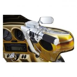 ARLEN NESS FUSION BILLET SMOOTH HNDTAG SORT ELLER CHROME