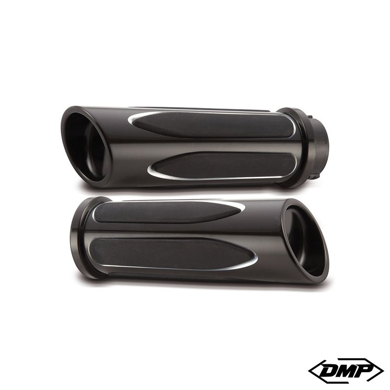 Arlen Ness Billet Deep Cut Comfort Grips Black