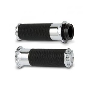 ARLEN NESS FUSION BILLET BEVELED HNDTAG SORT ELLER CHROME