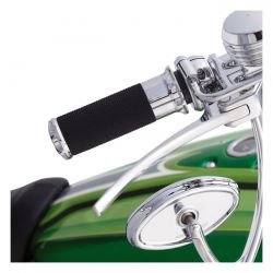 ARLEN NESS FUSION BILLET BEVELED HNDTAG SORT ELLER CHROME