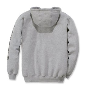 Carhartt Sleeve logo hoodie grey/black
