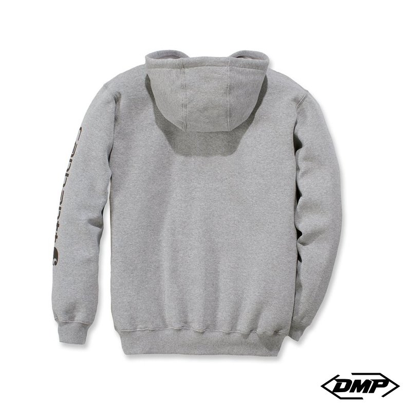 Carhartt Sleeve logo hoodie grey/black