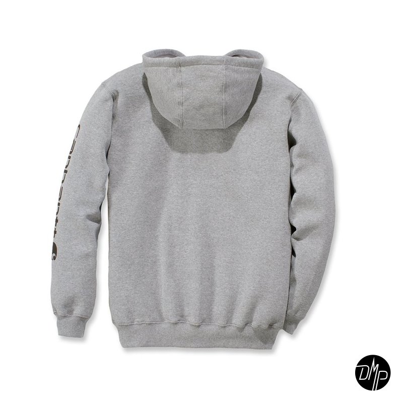 Carhartt Sleeve logo hoodie grey/black