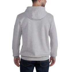 Carhartt Sleeve logo hoodie grey/black