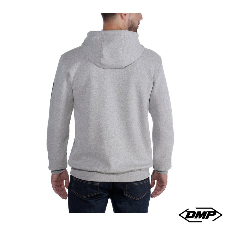 Carhartt Sleeve logo hoodie grey/black