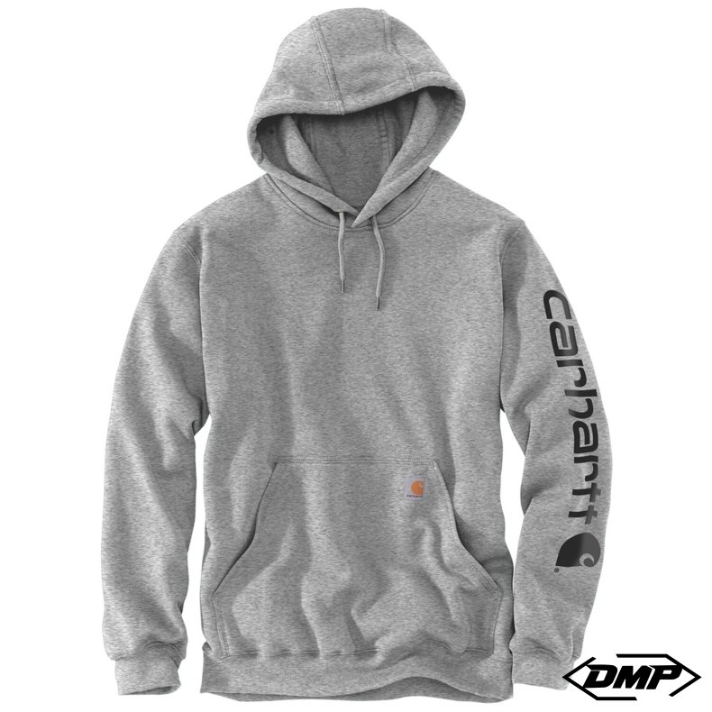 Carhartt Sleeve logo hoodie grey/black