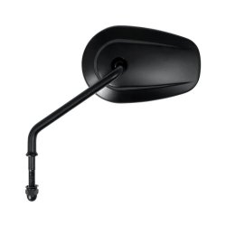 Riptide tapered mirror set, long stem. Black