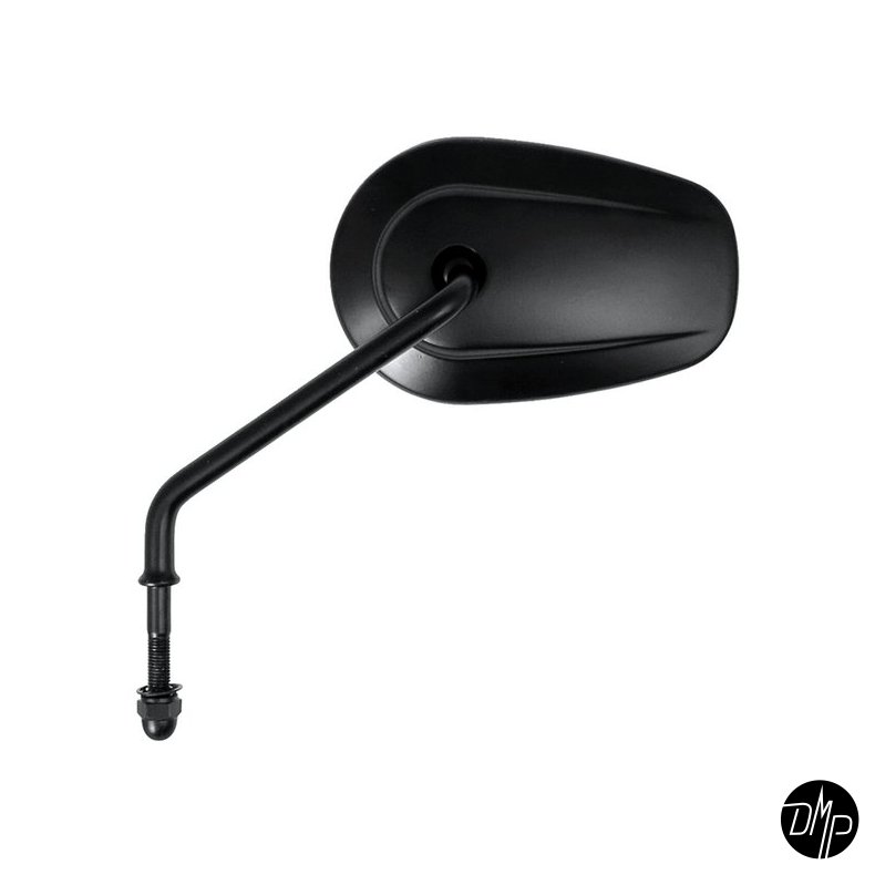 Riptide tapered mirror set, long stem. Black