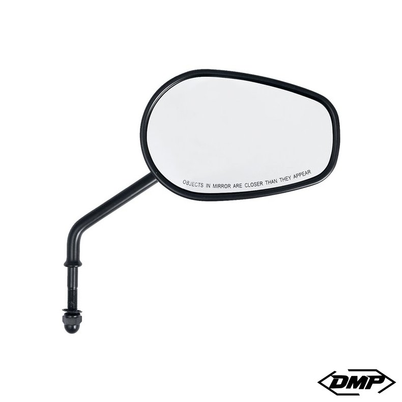 Riptide tapered mirror set, long stem. Black