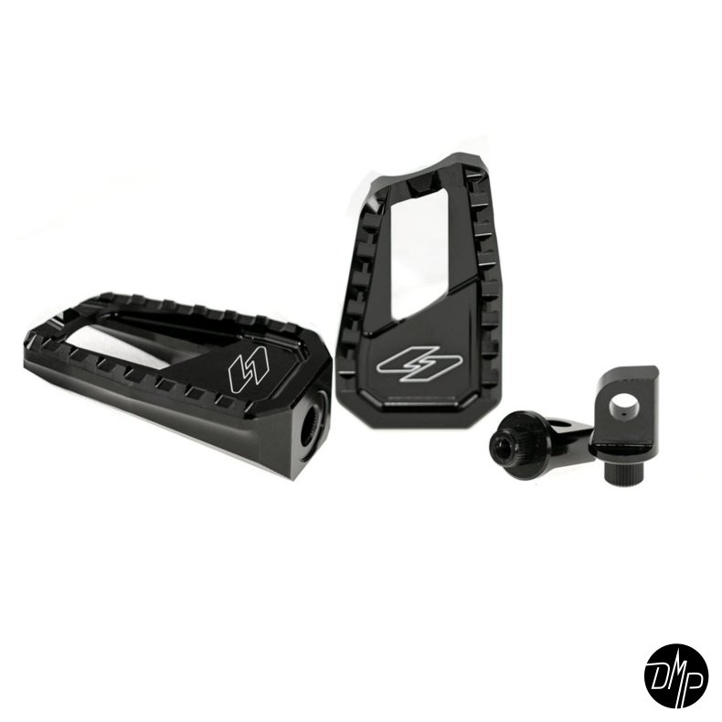 Apex Edge Pegs. Black H-D Male mount