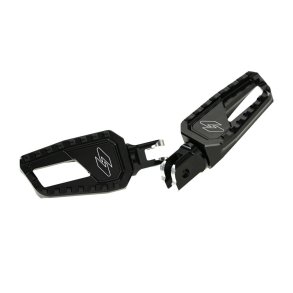 Kraus, Apex Edge Pegs. Black M8 Softail (RIDER)